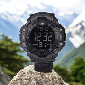 Skechers Keats‎ 55MM Sport Digital Chronograph Digital Quartz SR1037 Alarm